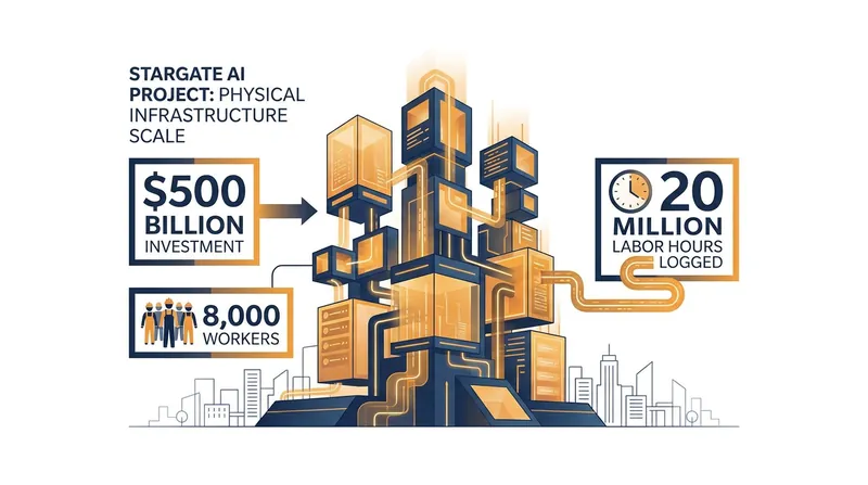 The scale of modern AI infrastructure projects dwarfs traditional commercial construction.