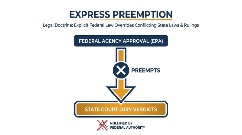 How federal preemption overrides state-level legal challenges.