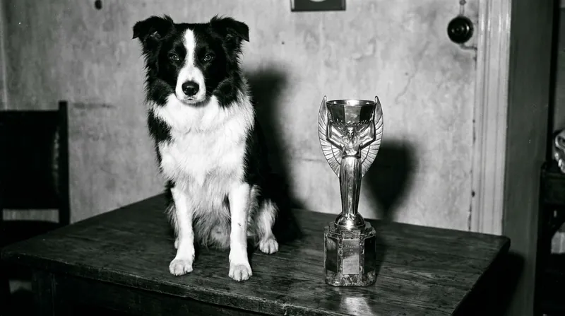 Pickles the dog became a global hero after discovering the stolen Jules Rimet Trophy in a South London hedge in 1966.