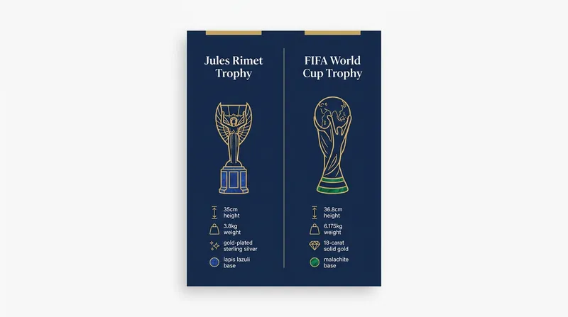 A physical comparison of football's two ultimate prizes.