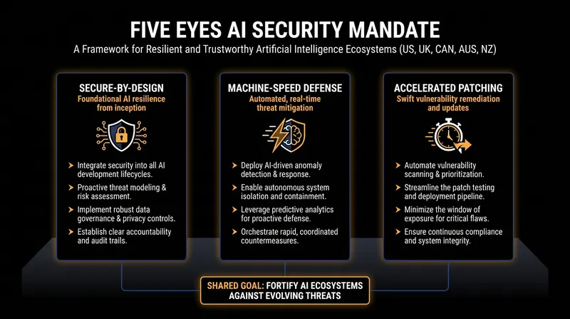 The Five Eyes alliance recommends treating AI cyber threats as a core business risk.