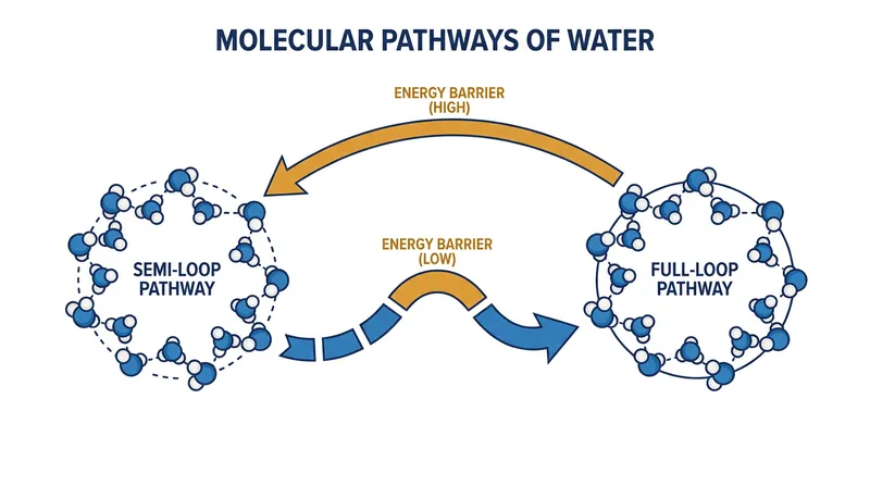 AI simulations revealed the specific thermodynamic pathways molecules use to switch between the high-density and low-density states.