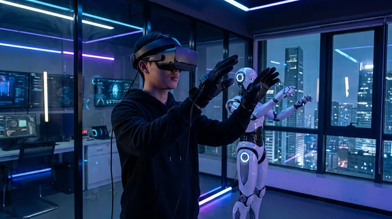 Teleoperation allows humans to remotely guide robots, generating precise mechanical data from the robot's own sensors.