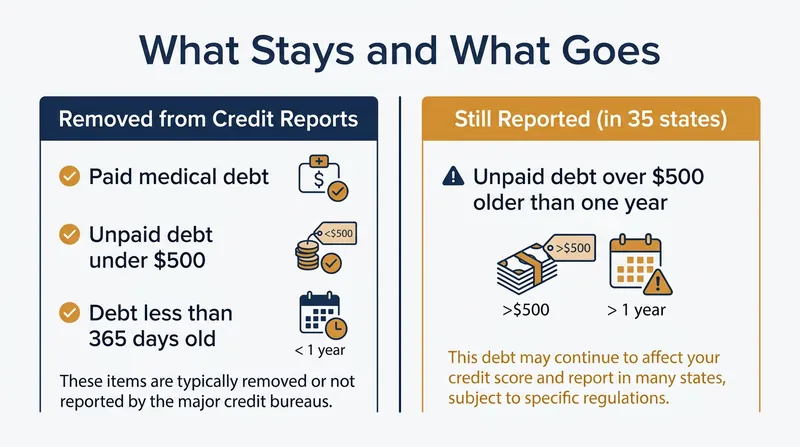 The 2026 rules dictate exactly which medical debts can legally appear on a consumer credit file.