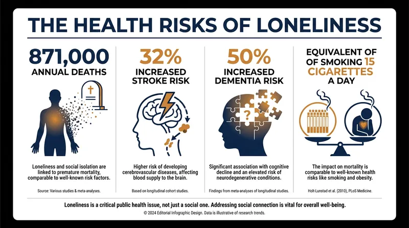 The WHO equates the mortality risk of severe social isolation to smoking 15 cigarettes a day.