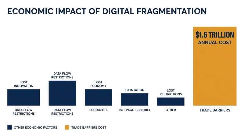 The OECD estimates that digital trade fragmentation could cost the global economy up to $1.6 trillion annually.