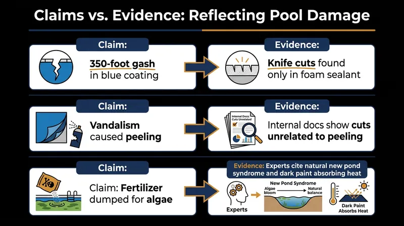 A breakdown of the administration's claims regarding vandalism versus the findings of internal documents and environmental experts.