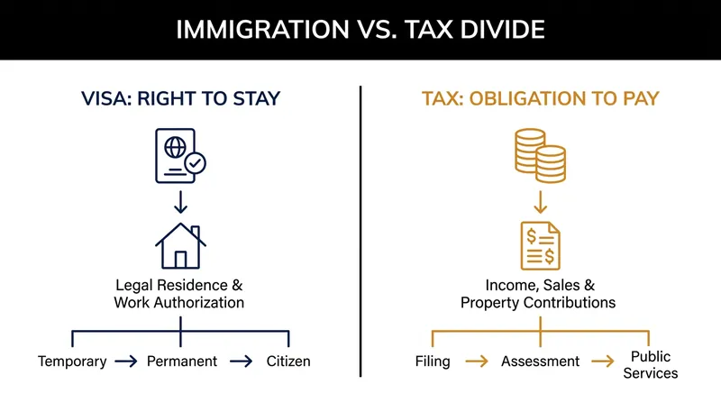 A digital nomad visa grants the right to reside, but spending more than 183 days often triggers local tax residency.