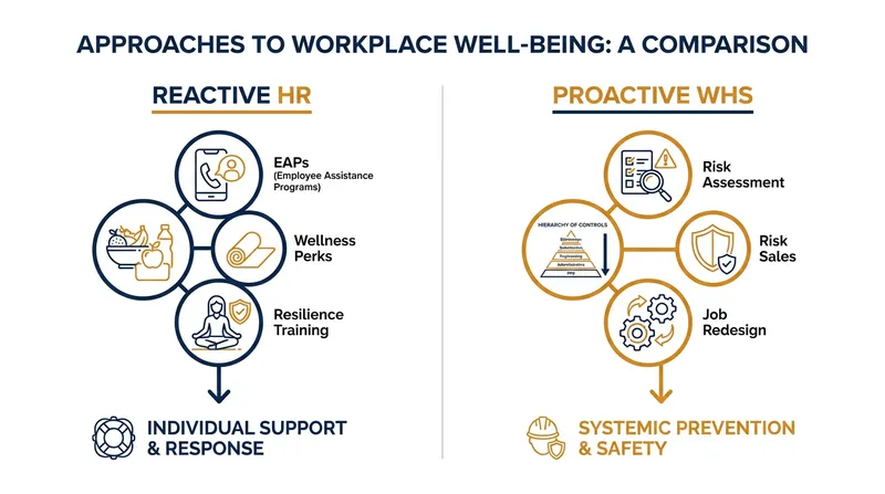 The regulatory shift demands that employers move from downstream wellness perks to upstream hazard elimination.