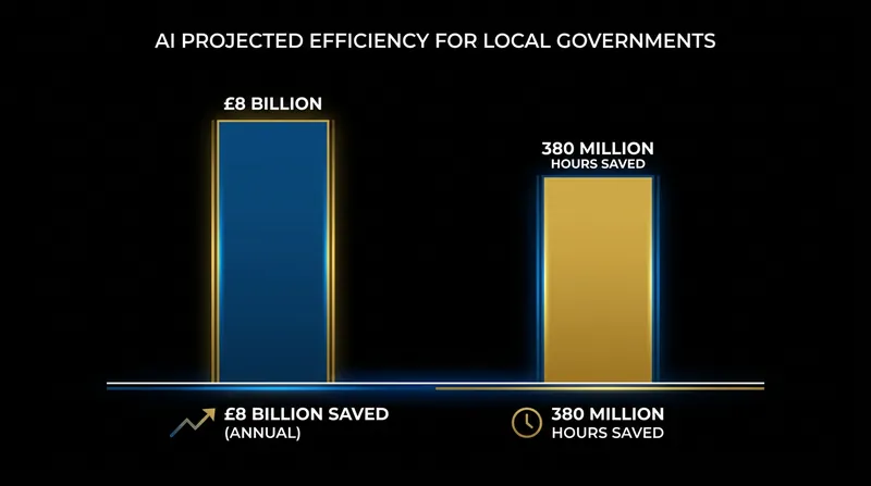 Estimates suggest that automating routine municipal tasks could save local governments billions annually.
