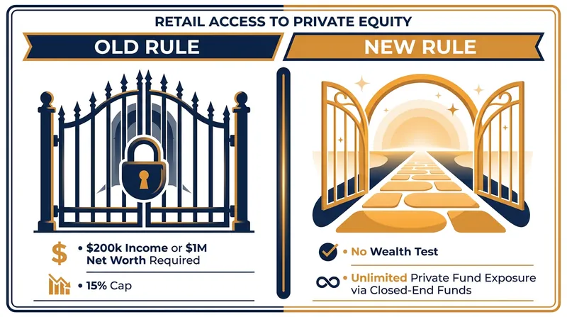 How the SEC's regulatory shift bypasses the traditional accredited investor wealth test.
