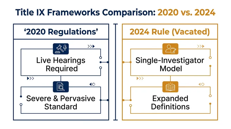 A comparison of the reinstated 2020 regulations and the vacated 2024 rule.