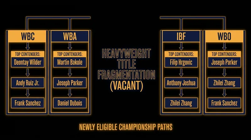 Usyk's departure instantly opens the door for rising contenders to claim the vacated world titles.