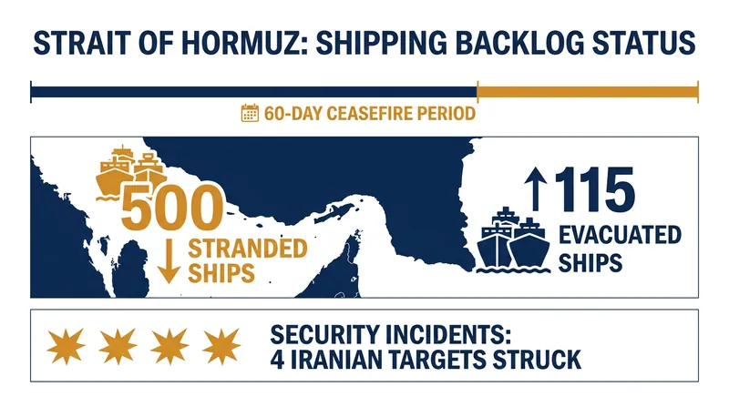 The renewed violence has halted UN efforts to evacuate hundreds of stranded commercial vessels.