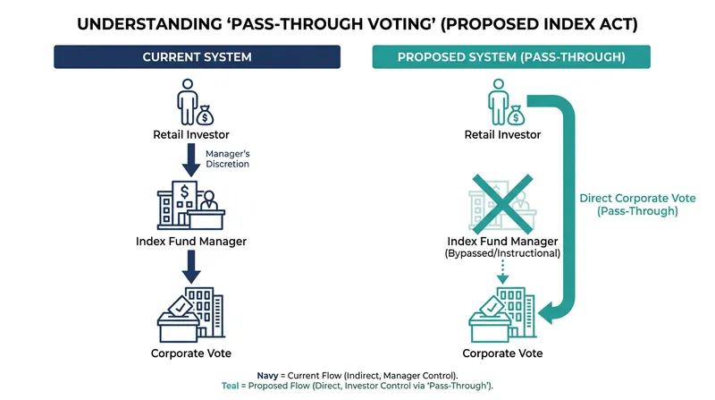 The INDEX Act proposes shifting proxy voting power away from fund managers and directly to retail investors.