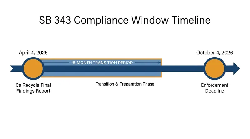 The 18-month compliance window forces manufacturers to redesign their packaging before the October 2026 deadline.