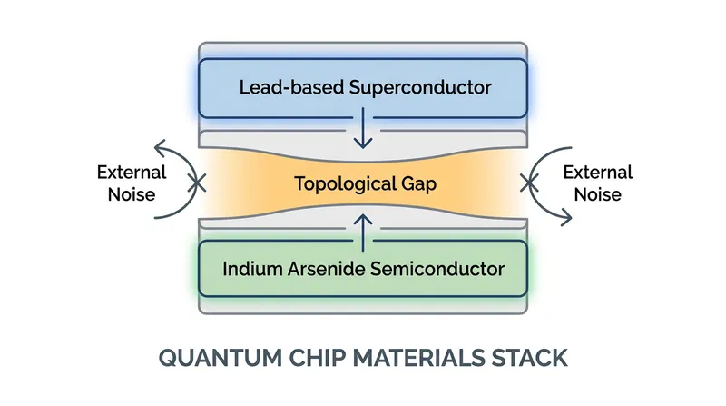Replacing aluminum with lead effectively doubled the protective topological gap.