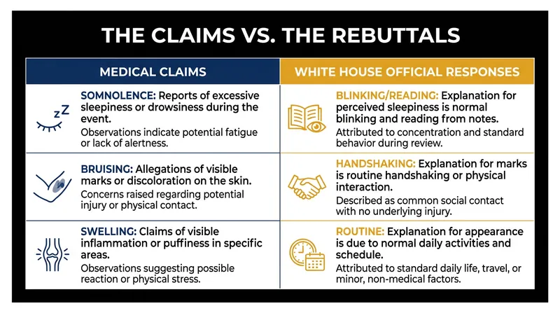 A breakdown of the specific medical claims made by cable news analysts and the administration's official rebuttals.