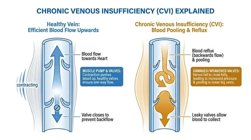 Chronic venous insufficiency is a common condition in older adults that can cause swelling in the lower extremities.