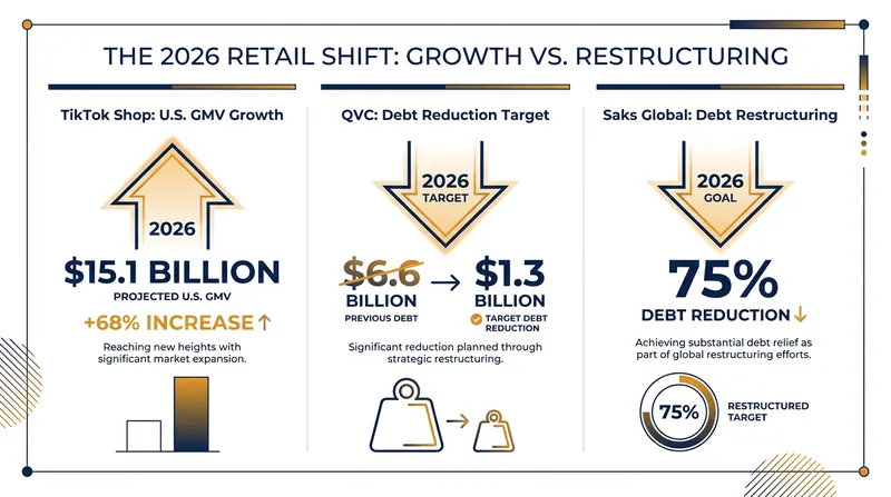 While social commerce platforms see explosive GMV growth, legacy retailers are using bankruptcy to shed billions in unsustainable debt.