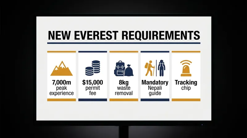 Key provisions of Nepal's Integrated Tourism Bill for Everest climbers.