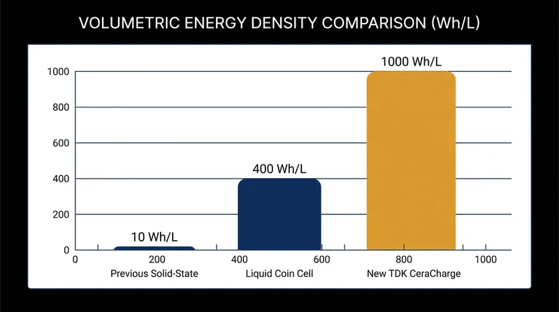 The new material offers more than double the energy density of traditional liquid-electrolyte coin cells.