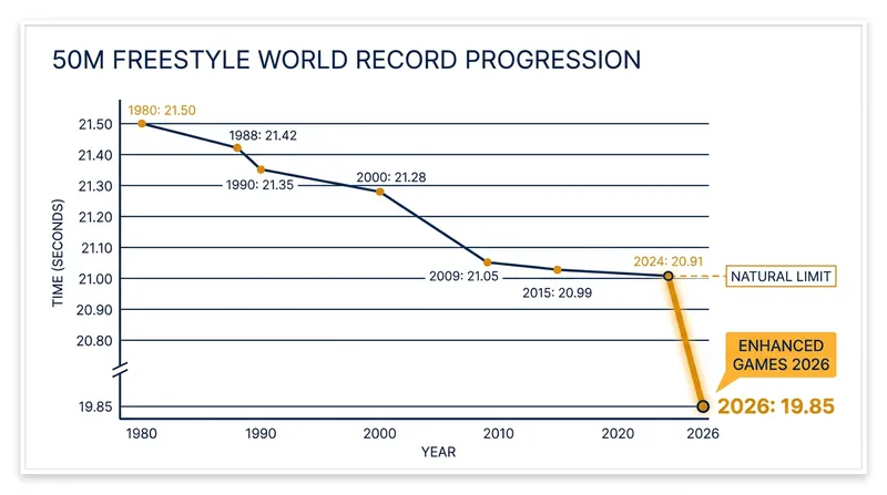 The 19.85-second mark bypassed decades of incremental record progressions.