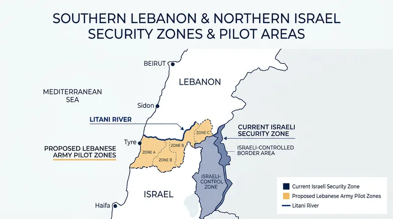 The agreement establishes 'pilot zones' where the Lebanese Armed Forces will take exclusive control.