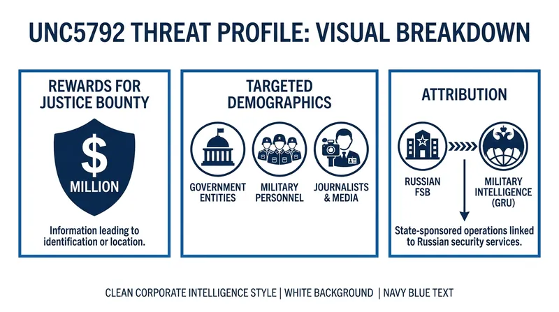 The U.S. State Department is offering up to $10 million for information on the UNC5792 threat group.