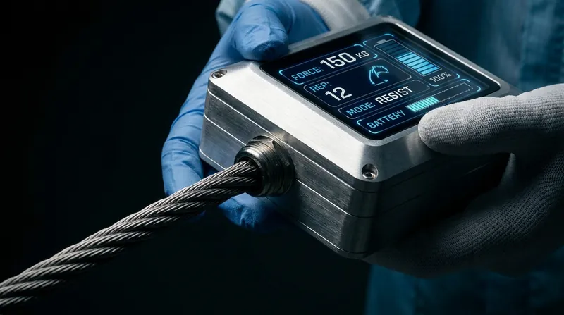 The ROCKY device utilizes electromechanical resistance to generate up to 400 pounds of force.