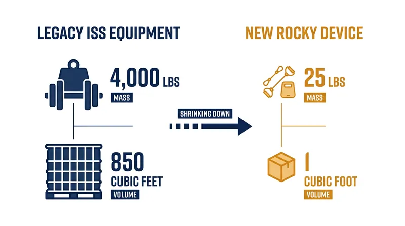 The mathematical necessity of shrinking the orbital gym.