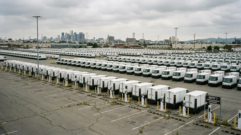 Centralized depots require massive tracts of industrial land on the urban fringe, forcing fleets into inefficient daily migrations.