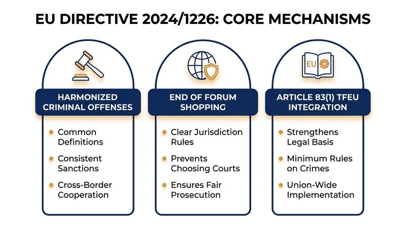 The Directive establishes a strict baseline for prosecuting sanctions violations across the bloc.