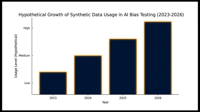 Synthetic data allows companies to test AI models for bias without exposing real candidate information.