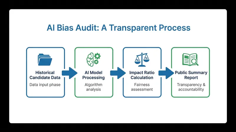 The mechanism of an independent AI bias audit under NYC Local Law 144.