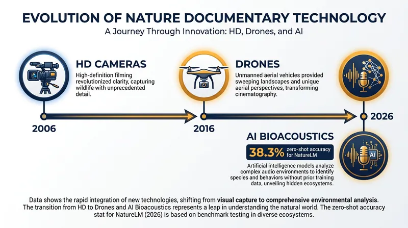 The technological milestones that have redefined wildlife filmmaking over the past two decades.