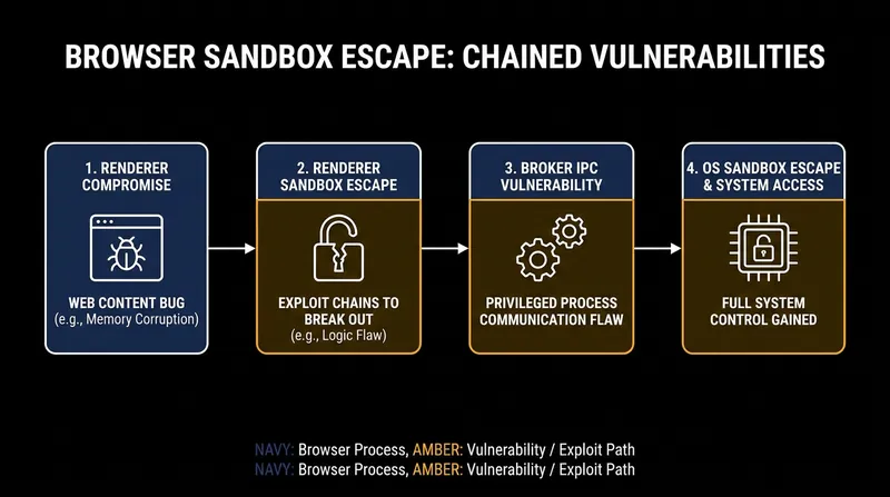 The AI model demonstrated the ability to chain multiple vulnerabilities together to bypass advanced security boundaries.