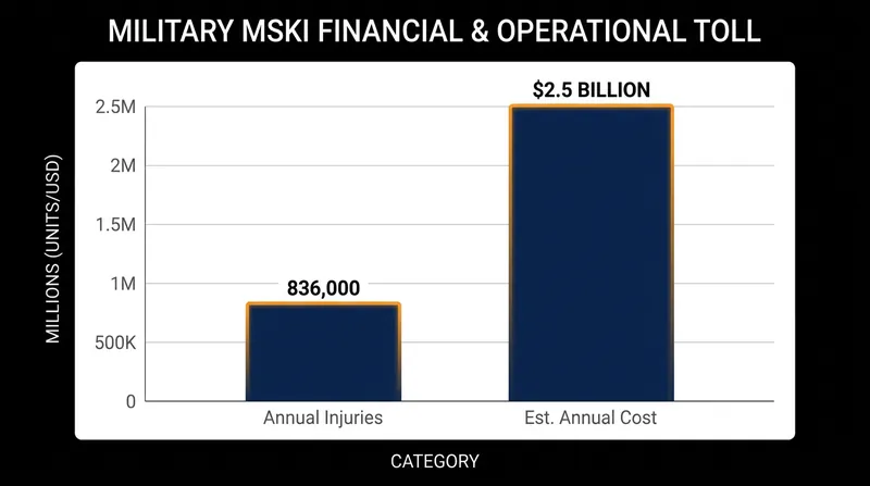 Musculoskeletal injuries represent a multi-billion dollar crisis for tactical populations.