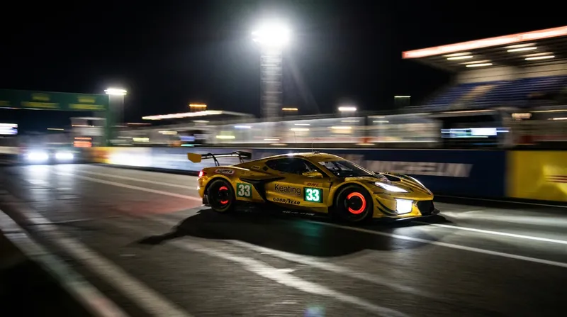 The No. 33 TF Sport Corvette navigated the darkness of Le Mans as Keating battled intense physical pain.