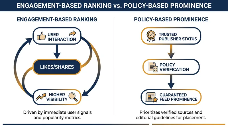 The proposal would shift platforms away from engagement-driven virality toward policy-based ranking.