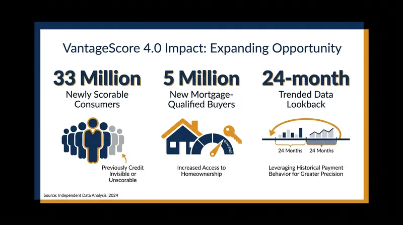 VantageScore 4.0 expands the pool of scorable consumers by factoring in alternative data.