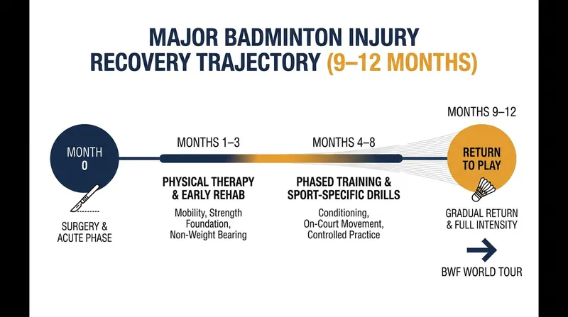 The modern timeline for major injury recovery prioritizes long-term structural health over immediate tournament returns.