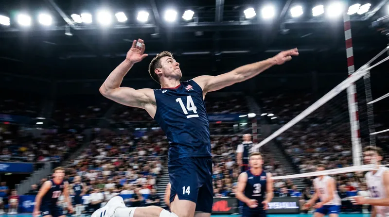 Japan's heavy reliance on rapid back-row attacks constantly kept the American blockers guessing.