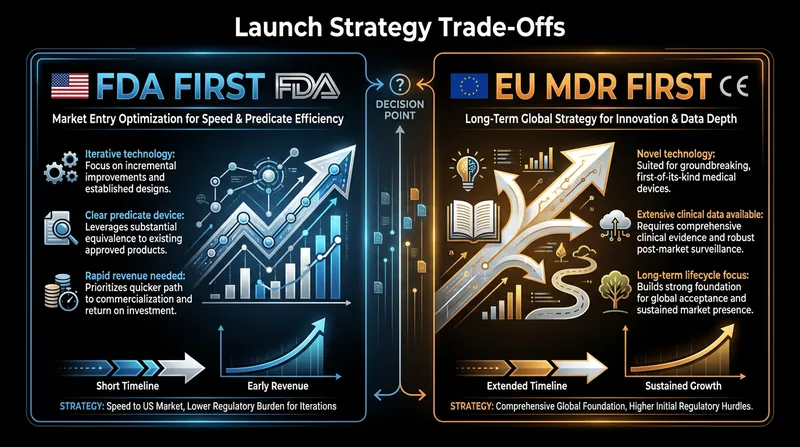 Choosing where to launch first depends heavily on the device's novelty and the company's capital runway.