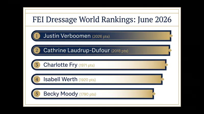 Only eight points separate World No. 1 Justin Verboomen from second-place Cathrine Laudrup-Dufour.