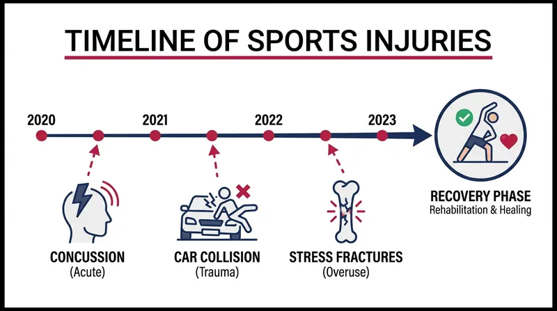 The 'injury spiral' that nearly ended Ridenour's career between 2020 and 2023.
