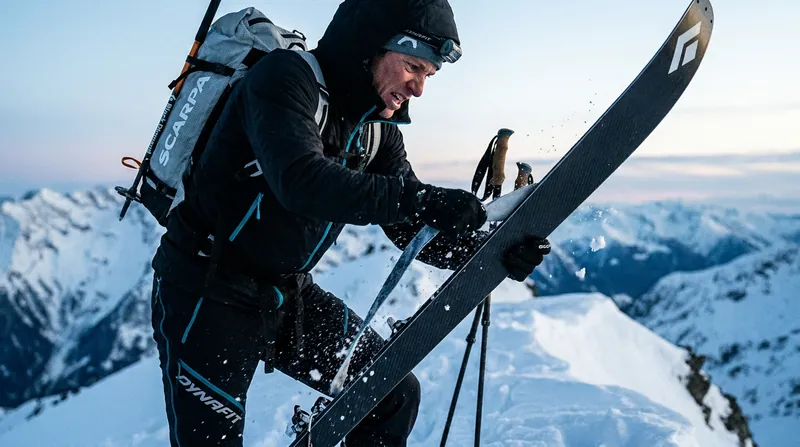 Transitions—where athletes rapidly switch between uphill climbing and downhill skiing—are critical moments in a skimo race.