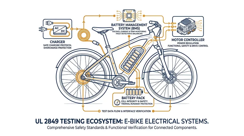 UL 2849 evaluates the entire electrical drivetrain as a single, integrated ecosystem.
