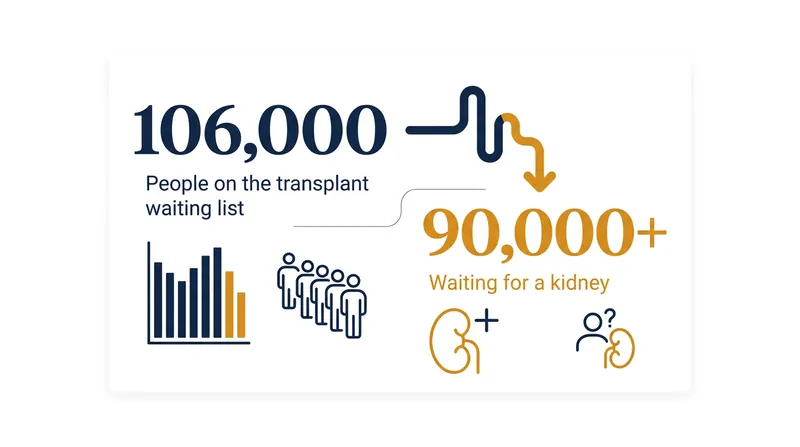The demand for human donor kidneys vastly outpaces the available supply.