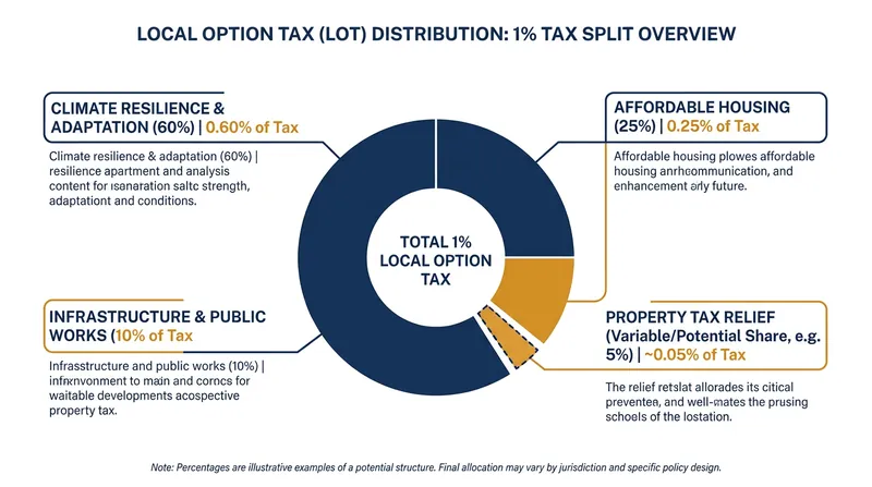 How municipalities are earmarking new local-option tax revenues for specific community needs.